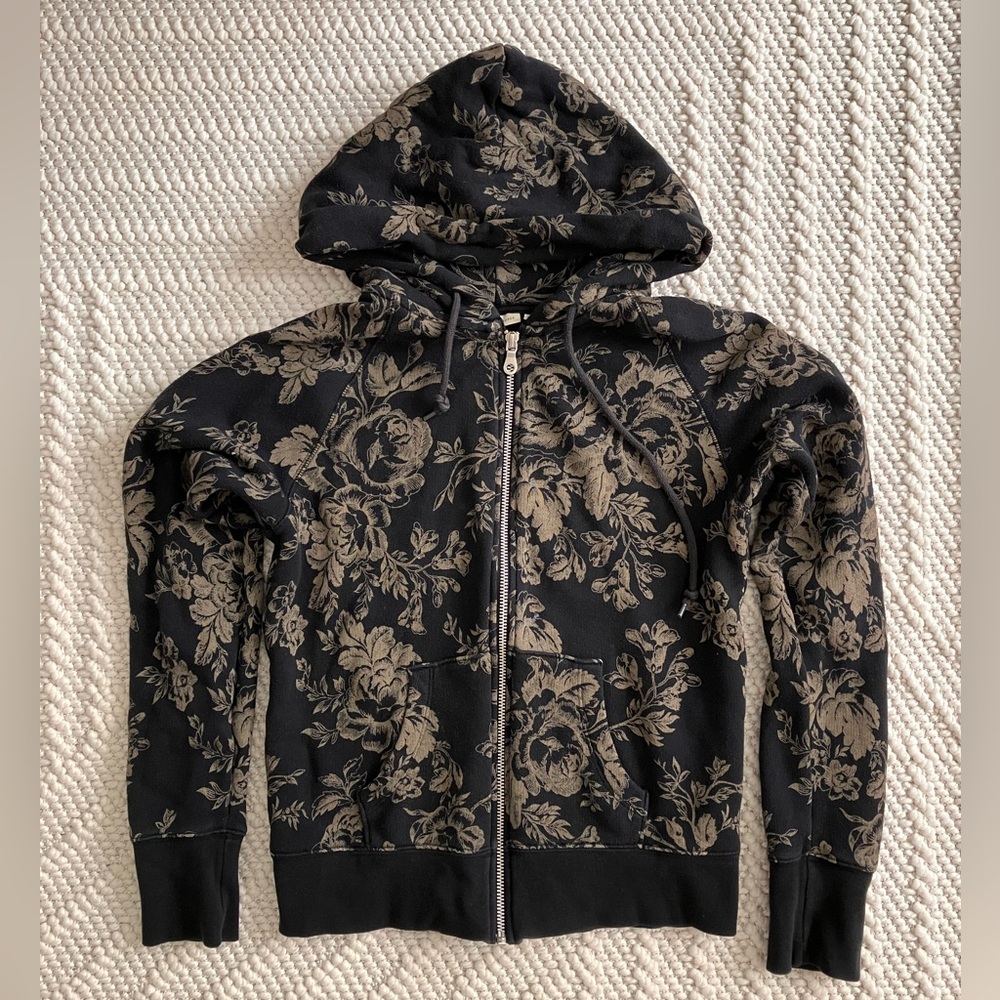 Uniqlo x Cabbages & Roses zip hoodie sweater XS